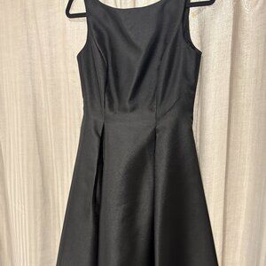 Adrianna Papell Black Cocktail/Formal Boat Neck Dress,  Size 6